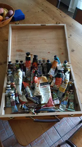 palette peintures huile