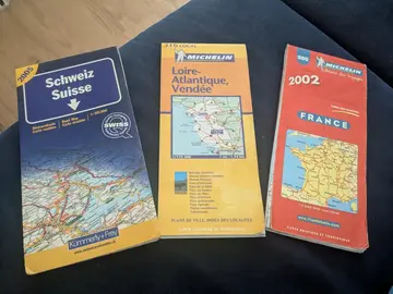 Cartes routières France et Suisse