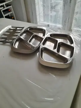 Lot plats inox