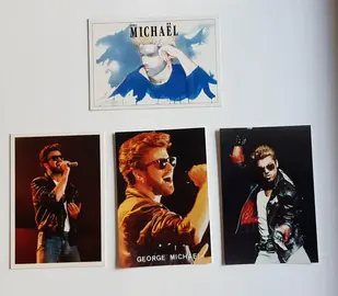 carte postale chanteur GEORGE MICHAEL