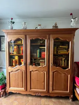 bibliothèque merisier