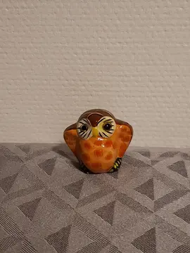 Chouette miniature en céramique