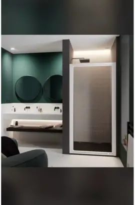 porte de douche pivotante neuve