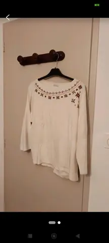 PULL BLANC FEMMES MANCHES 3/4, TAILLE 50/52