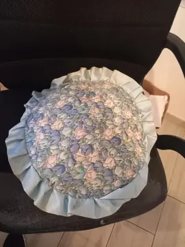 coussin rond dessin fleures