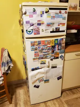 vieux frigo congélateur fonctionnel