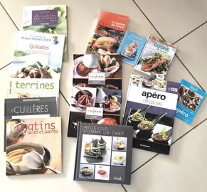 lot de 13 livres de cuisine