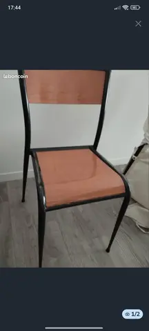 3 chaises d'écolier vintage