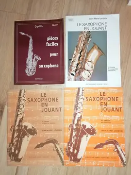 4 livrets apprentissage saxophone