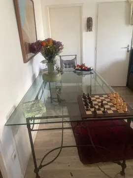 table en verre