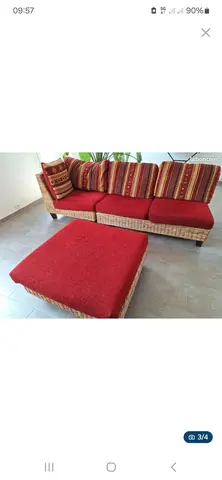 canapé rotin