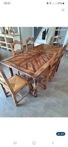 table chêne massif