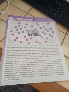lot de feuille de mots croisées