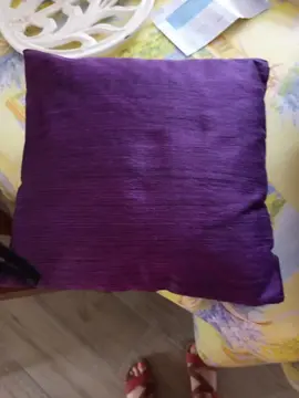 2 coussins violets