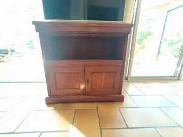 meuble TV plateau pivotant