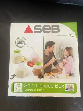 6 pots de Seb Délices Box pour créer des yaourts