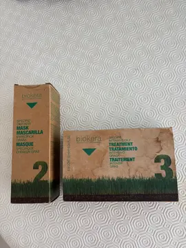 Masque et ampoules de traitement cheveux gras