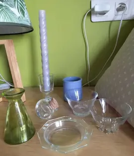 lot objets verre déco/cuisine