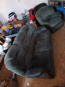 canapé et fauteuil en tissu