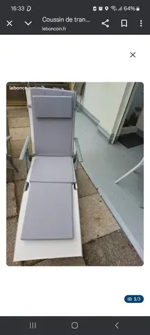 lot de 2 coussins de transat