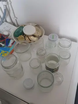 bocaux en verre + couvercles