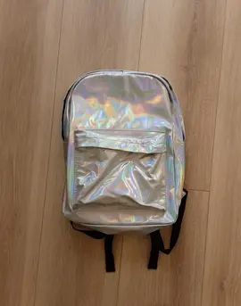 Sac à dos brillant argenté