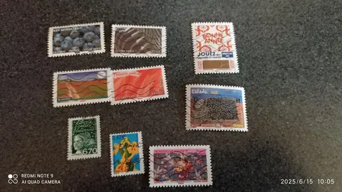 lot A timbres oblitere