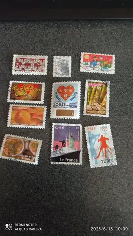 lot B timbres oblitere