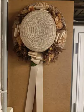 chapeau de paille déco