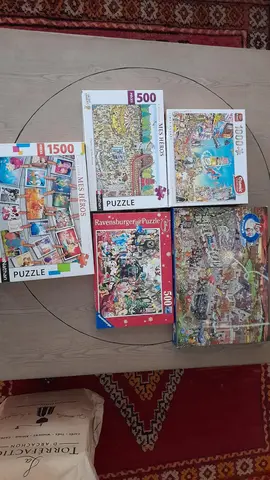 5 puzzle 500 1000 et 1500 pièces