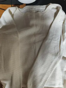 pull blanc crème sans taille