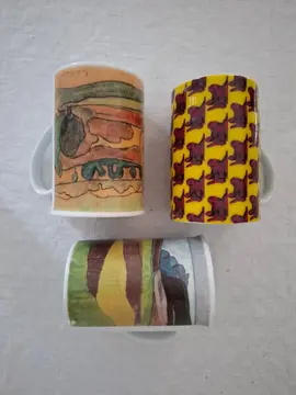 3 mugs motifs oeuvres d'art