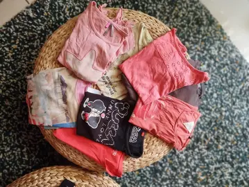 lot t shirt fille 8-10ans