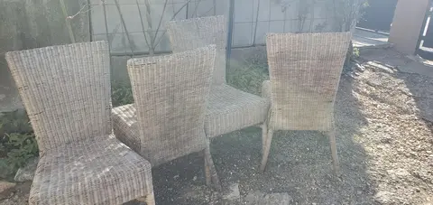 Chaises de jardin en rotin
