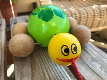 tortue en bois à tirer