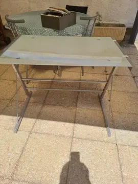 bureau plateau verre