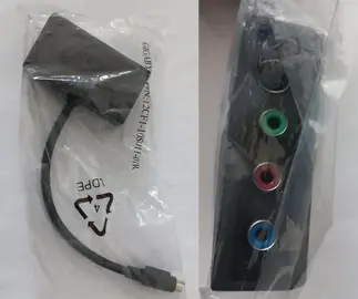 Adaptateur S-Video (8 pin) vers 3 RCA (R/V/B) + S-Video 4 pin