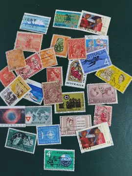 lot unique timbres Australie..