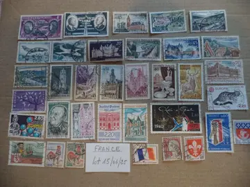 Timbres de France, lot du 15\06\25