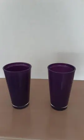 2 vases mauve / violet