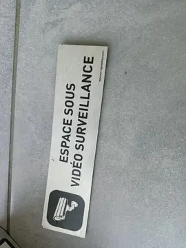 plaque à coller vidéo surveillance