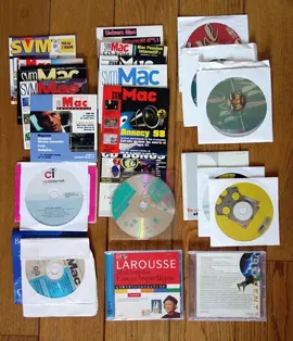 Lot de 23 CD, CD ROM, CD d'installation