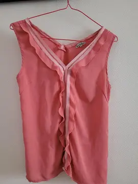 Haut rose sans manches 36