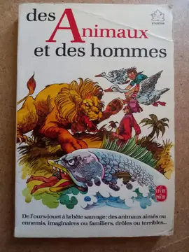 livre. des animaux et des hommes