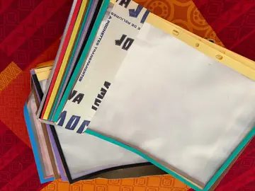 boite de 40 pochettes transparentes .