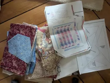 kit pour coudre une couverture en patchwork