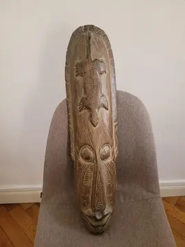 Masque bois 67 cm hauteur