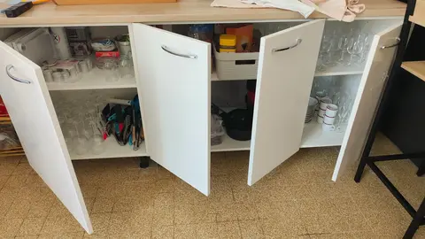 meuble avec pieds