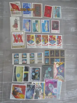 42 timbres Espace de divers pays et Hongrie