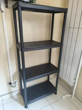 étagère de rangement en plastique